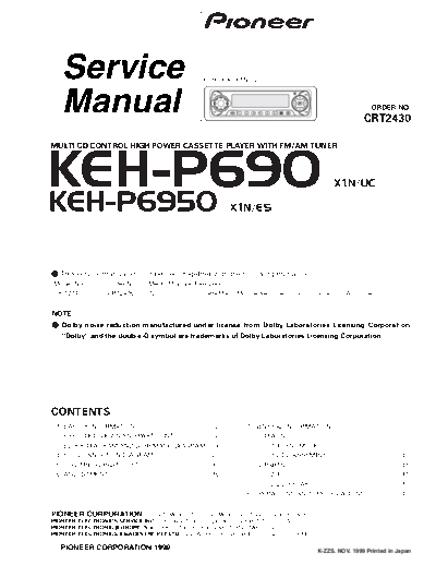 Pioneer KEH-P6950  Pioneer KEH KEH-P6950 & KEH-P690 Pioneer_KEH-P6950.pdf