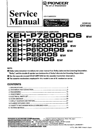 Pioneer KEH-P7200RDS,P7100,P6200,P6100  Pioneer KEH KEH-P7200RDS & P7100 & P6200 & P6100 Pioneer_KEH-P7200RDS,P7100,P6200,P6100.pdf
