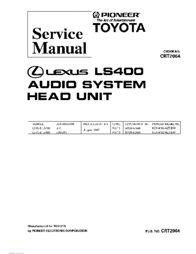 Pioneer KEX-M9276  Pioneer KEX KEX-M9276 Pioneer_KEX-M9276.pdf