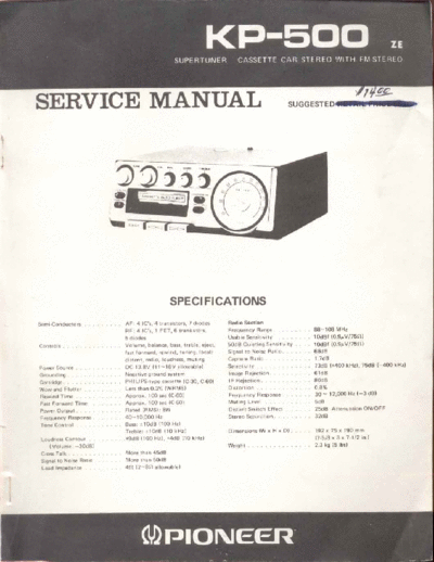 Pioneer KP-500  Pioneer KP KP-500 PIONEER KP-500.pdf