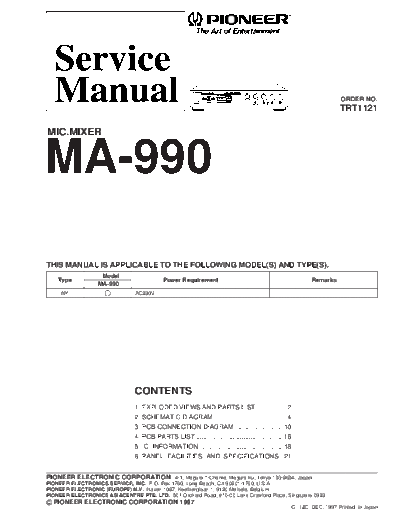 Pioneer MA-990  Pioneer MA MA-990 MA-990.pdf
