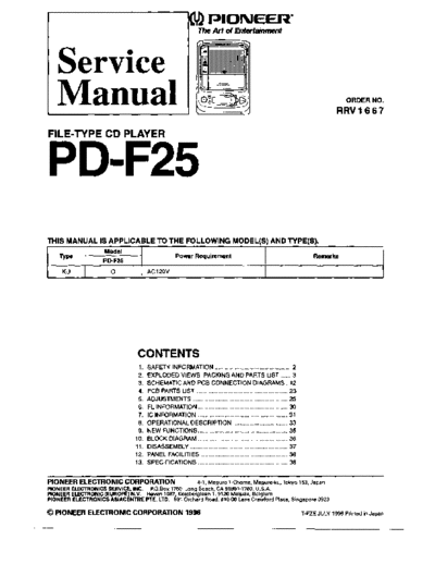 Pioneer PD-F25 (RRV1667)  Pioneer PD PD-F25 PD-F25 (RRV1667).pdf