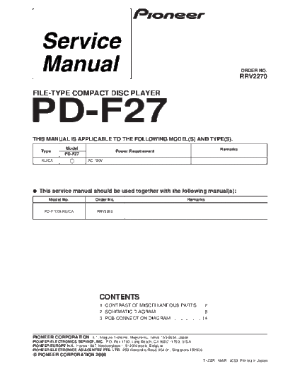 Pioneer PD-F27  Pioneer PD PD-F27 PD-F27.pdf