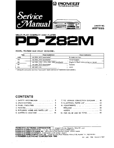 Pioneer PD-Z82M (ARP1665)  Pioneer PD PD-Z82M PD-Z82M (ARP1665).pdf