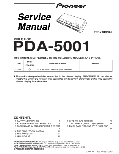 Pioneer PDA-5001  Pioneer PDA PDA-5001 PDA-5001.pdf