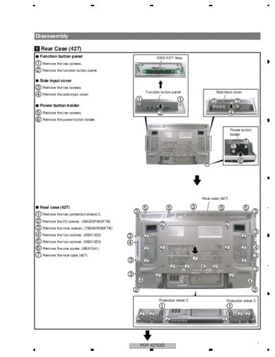 Pioneer ARP3391 PDP-4270XD(PROVISIONAL-part2)  Pioneer PDP PDP-4270 ARP3391_PDP-4270XD(PROVISIONAL-part2).pdf