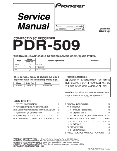 Pioneer PDR-509  Pioneer PDR PDR-509 PDR-509.pdf