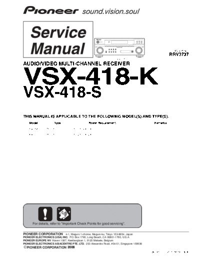 Pioneer VSX-418K  Pioneer VSX VSX-418K VSX-418K.pdf