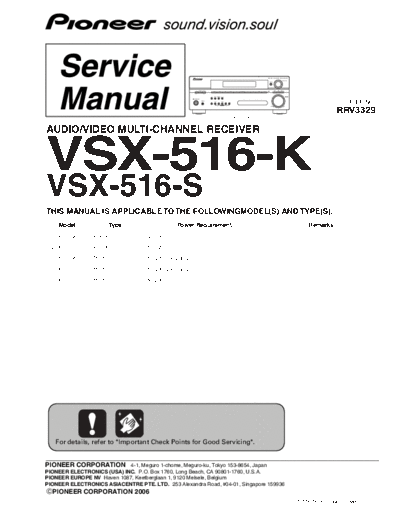 Pioneer VSX-516K  Pioneer VSX VSX-516K VSX-516K.pdf