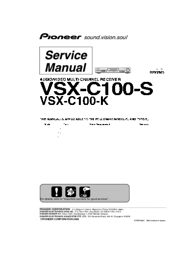 Pioneer VSX-C100-S  Pioneer VSX VSX-C100-S VSX-C100-S.pdf