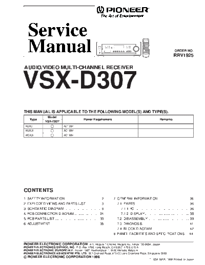 Pioneer VSX-D307  Pioneer VSX VSX-D307 VSX-D307.pdf