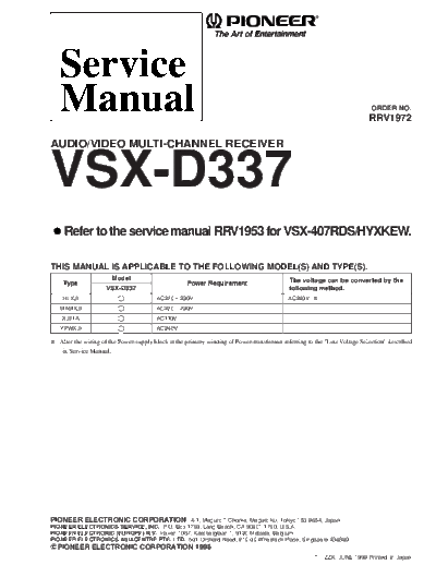 Pioneer VSX-D337  Pioneer VSX VSX-D337 VSX-D337.pdf