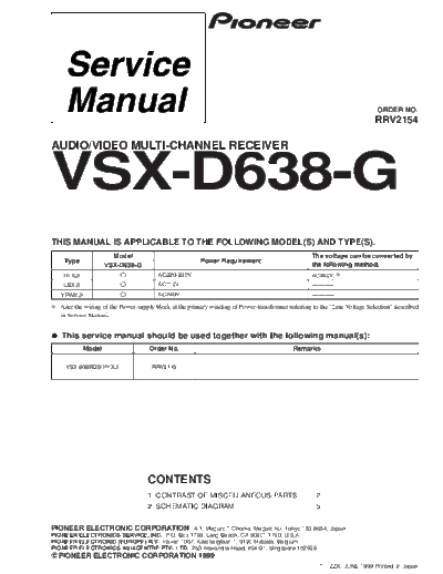 Pioneer VSX-D638-G  Pioneer VSX VSX-D638-G VSX-D638-G.pdf