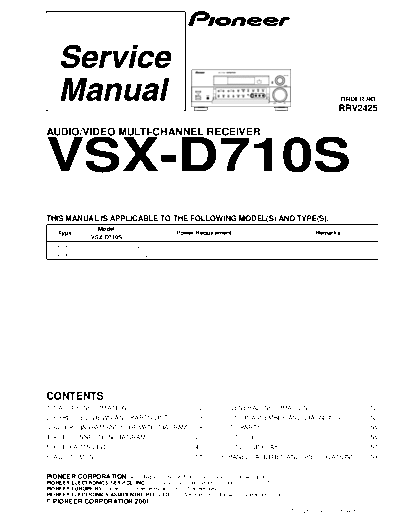 Pioneer VSX-D710S  Pioneer VSX VSX-D710S VSX-D710S.pdf