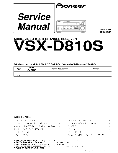 Pioneer VSX-D810S  Pioneer VSX VSX-D810S VSX-D810S.pdf