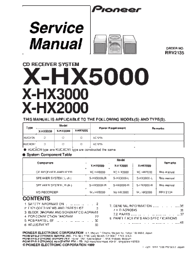 Pioneer X-HX5000  Pioneer X X-HX5000 X-HX5000.pdf