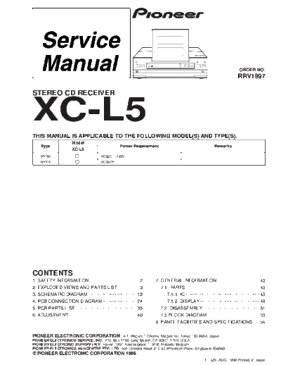 Pioneer XC-L5  Pioneer XC XC-L5 XC-L5.PDF