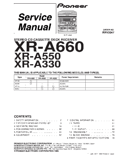Pioneer XR-A660.2  Pioneer XR XR-A660 XR-A660.2.pdf