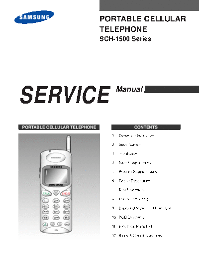 Samsung SCH-1500 service manual  Samsung GSM Samsung SCH-1500 service manual.pdf
