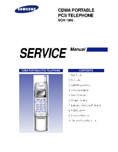 Samsung SCH-1900 service manual  Samsung GSM Samsung SCH-1900 service manual.pdf