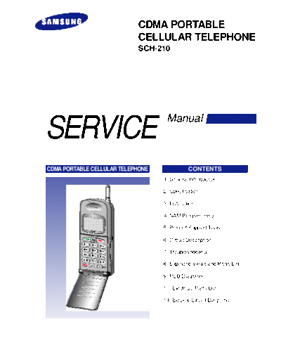 Samsung SCH-210 service manual  Samsung GSM Samsung SCH-210 service manual.pdf