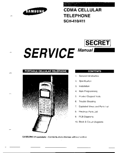Samsung SCH-410 service manual  Samsung GSM Samsung SCH-410 service manual.pdf