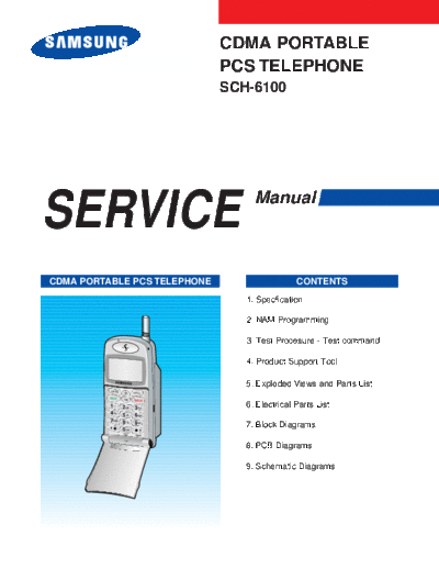Samsung SCH-6100 service manual  Samsung GSM Samsung SCH-6100 service manual.pdf
