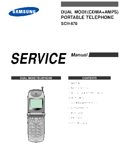 Samsung SCH-870 service manual  Samsung GSM Samsung SCH-870 service manual.pdf