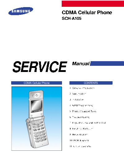 Samsung SCH-A105 service manual  Samsung GSM Samsung SCH-A105 service manual.pdf