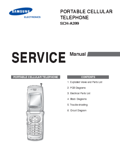 Samsung SCH-A399 service manual  Samsung GSM Samsung SCH-A399 service manual.pdf