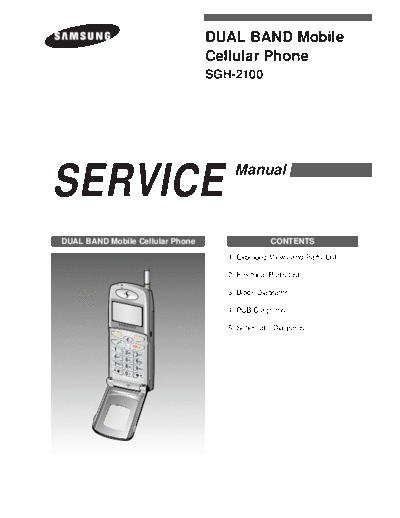 Samsung SGH-2100 service manual  Samsung GSM Samsung SGH-2100 service manual.pdf