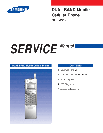 Samsung SGH-2200 service manual  Samsung GSM Samsung SGH-2200 service manual.pdf