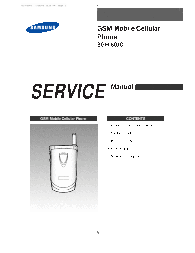 Samsung SGH-800C service manual  Samsung GSM Samsung SGH-800C service manual.pdf