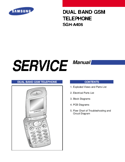 Samsung SGH-A408 service manual  Samsung GSM Samsung SGH-A408 service manual.pdf