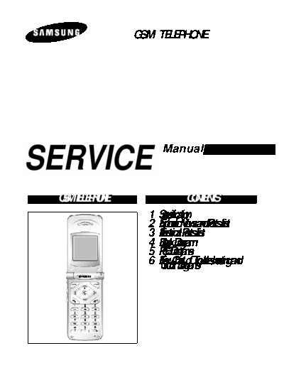 Samsung SGH-A500 service manual  Samsung GSM Samsung SGH-A500 service manual.pdf