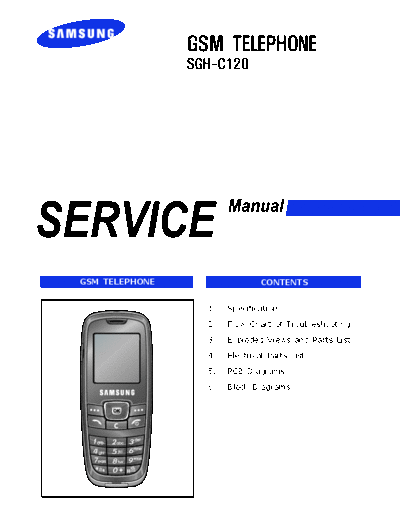 Samsung SGH-C120 service manual  Samsung GSM Samsung SGH-C120 service manual.pdf