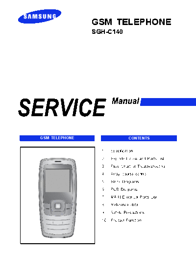 Samsung SGH-C140 service manual  Samsung GSM Samsung SGH-C140 service manual.pdf