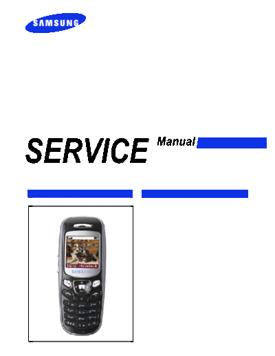 Samsung SGH-C230 service manual  Samsung GSM Samsung SGH-C230 service manual.pdf
