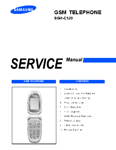 Samsung SGH-C520 service manual  Samsung GSM Samsung SGH-C520 service manual.pdf