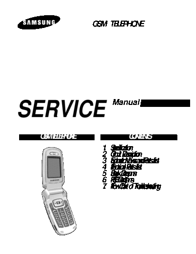 Samsung SGH-E700 service manual  Samsung GSM Samsung SGH-E700 service manual.pdf