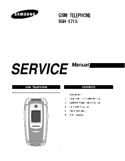 Samsung SGH-E715 service manual  Samsung GSM Samsung SGH-E715 service manual.pdf