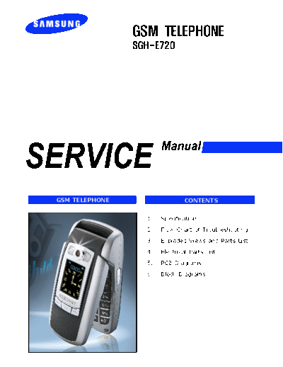 Samsung SGH-E720 service manual  Samsung GSM Samsung SGH-E720 service manual.pdf