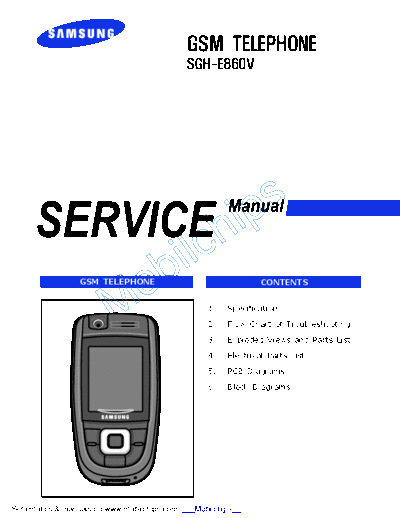 Samsung SGH-F860V service manual  Samsung GSM Samsung SGH-F860V service manual.pdf