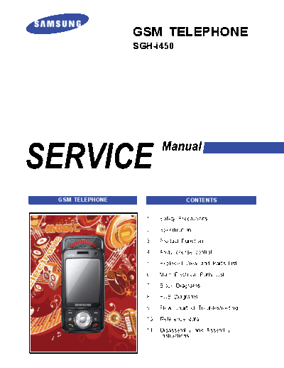 Samsung SGH-i450 service manual  Samsung GSM Samsung SGH-i450 service manual.pdf