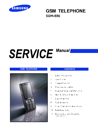 Samsung SGH-i550 service manual  Samsung GSM Samsung SGH-i550 service manual.pdf
