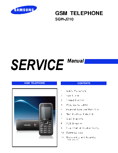 Samsung SGH-J210 service manual  Samsung GSM Samsung SGH-J210 service manual.pdf