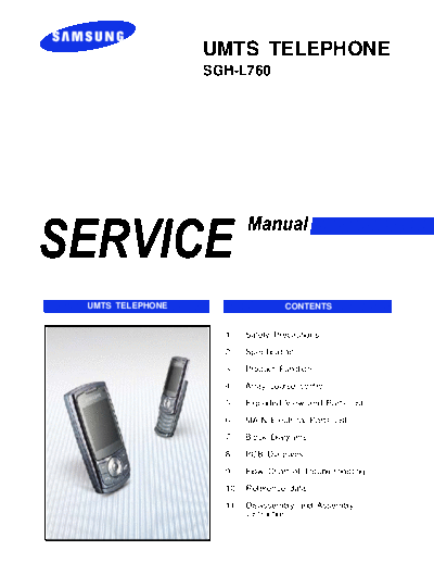 Samsung SGH-L760 service manual  Samsung GSM Samsung SGH-L760 service manual.pdf