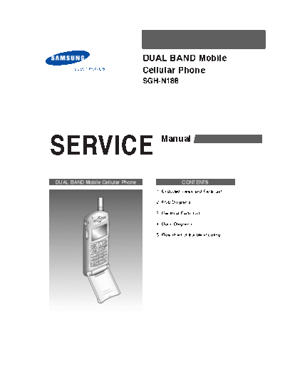 Samsung SGH-N188 service manual  Samsung GSM Samsung SGH-N188 service manual.pdf
