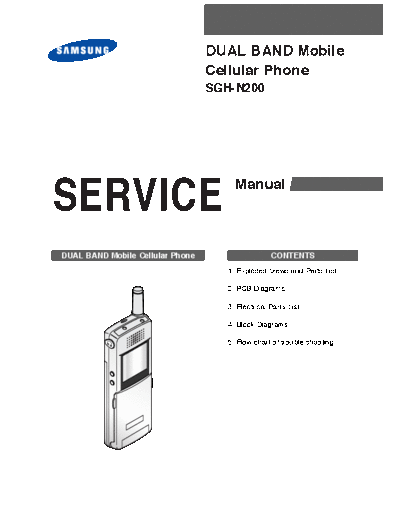 Samsung SGH-N200 service manual  Samsung GSM Samsung SGH-N200 service manual.pdf