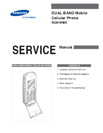 Samsung SGH-N400 service manual  Samsung GSM Samsung SGH-N400 service manual.pdf